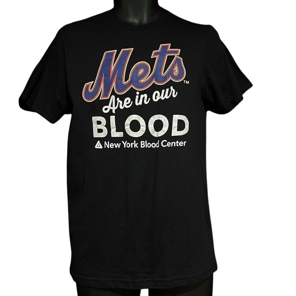 The Mets Are In Our Blood NYBC Black Orange T-Shirt Men’s Small